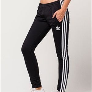 Adidas womens black joggers Clearance